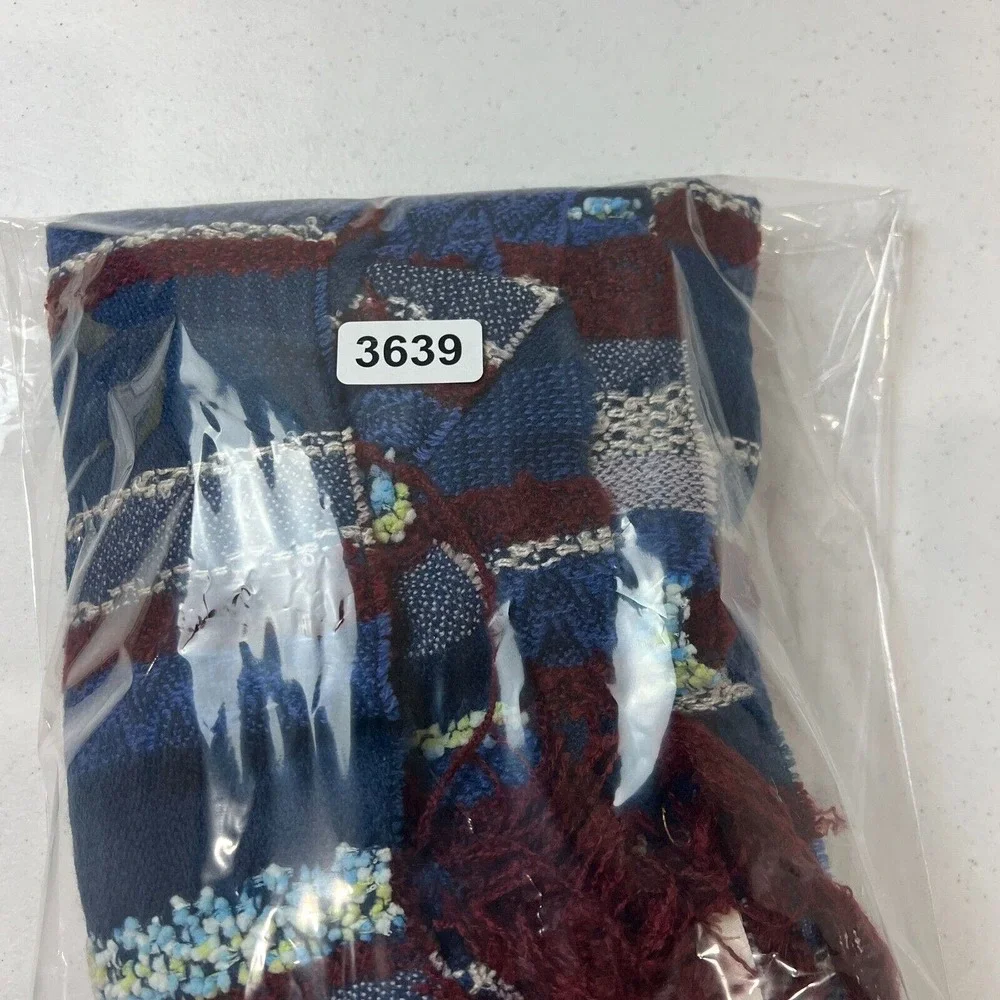 Collection‎ Eighteen Women's Striped Fringed Shawl Rap Scarf Multicolor One Size